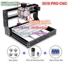 【DE】3018 Pro CNC Fräsmaschine GRBL Control CNC Router Laser Engraving Machine