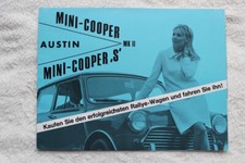 32B 392 Austin Mini-Cooper MK2 MK II Mini-Cooper S Prospekt Brochure deutsch