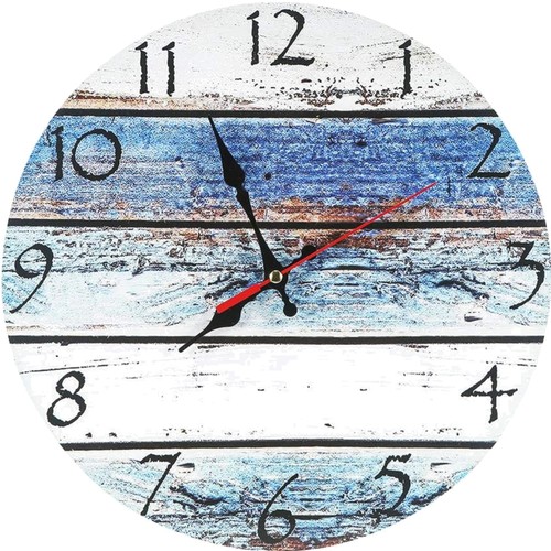 Wanduhr leise holz rund - wanduhr,