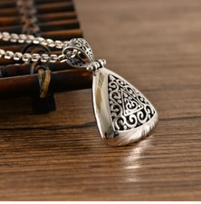 I01 Anhänger Dreieck abgerundete Ecken Rankenornament Silber 925