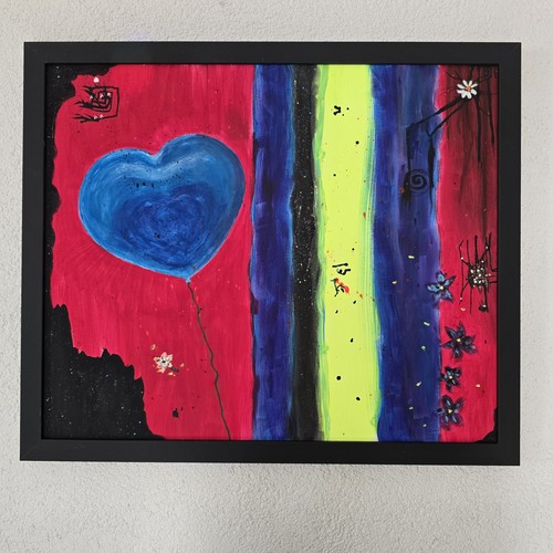 Kunst handgemalt acryl auf - handgemalt,