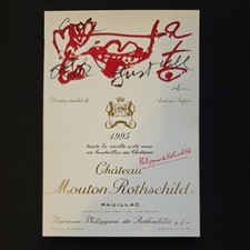 Postkarte 1997 Chateau Mouton Rothschild Motiv von 1995 unbeschrieben