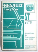 Renault Laguna Handbuch NT2670 Einspritzanlage Motor Z7X 767 Deutsch 1996