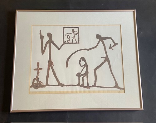 Penck orig serigraphie - a.,