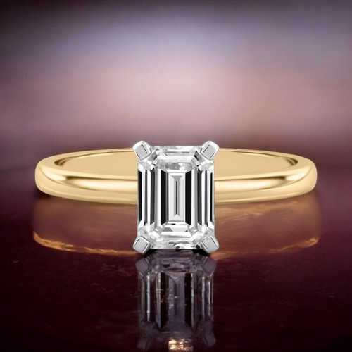 14k gelbgold smaragd - gelbgold, diamant