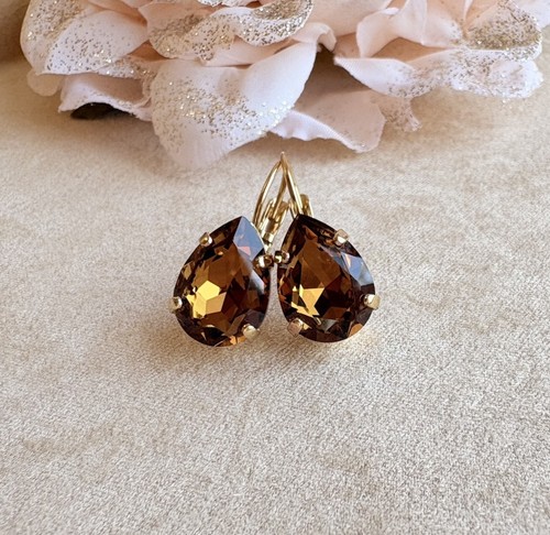Tropfen ohrringe mit swarovski - mit,