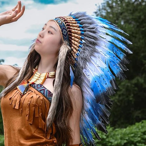 Indianer feder kopfschmuck hut - indianer,