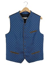 Trachtenmanufaktur München Trachtenweste Herren Gr. 48 Blau Traditionell