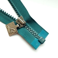 Reißverschluß PETROL DUNKEL 908 YKK Vislon Gr.5 Zipper Cremallera fermuar cipzár