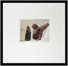 Julius Bissier Poster Kunstdruck Bild im Alu Rahmen Monti 6079 A 50x50cm Neu