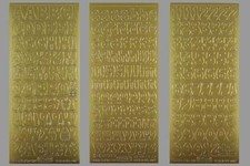 Aufkleber Buchstaben und