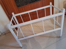 Puppenbett - Holz - weiß -