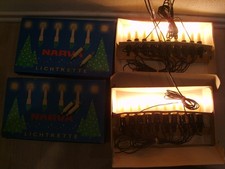 alte Narva Lichterkette 10 ner Weihnachtsbeleuchtung 2Stück