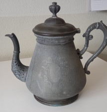 WMF.B  Teekanne - Kaffeekanne - Metall - Messing  Zink