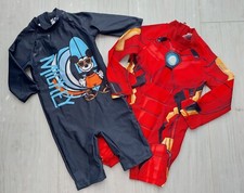 Baby Kleidung Paket*2x Schwimmanzug/Einteiler*UV-Schutz*Jungen*Gr. 92