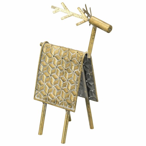 Rentier doré metall - -,