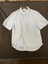 Turnierbluse Hellblau Kurzarm Gr. 40,42