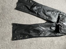 Lammnappa Lederhose Schwarz 36