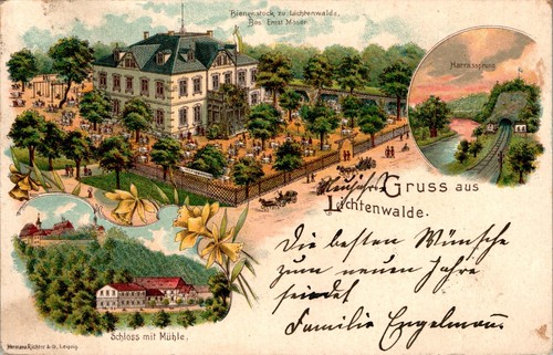 Litho gruss aus lichtenwalde - litho,