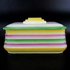 Art Deco Keramik Deckeldose