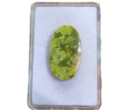 Grüner opal cabochon - grüner, 27,8x16