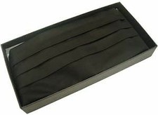 Michelsons of London Herren Einfach Die Seide Kummerbund - Schwarz