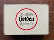 Blechdose Deutsche Helden-Cigarette von Laferme, vor 1920, 50er Dose