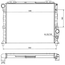 NRF 58743 radiator, engine