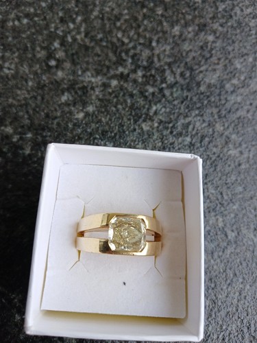 Herrenring gold 750 diamant - herrenring, 750,