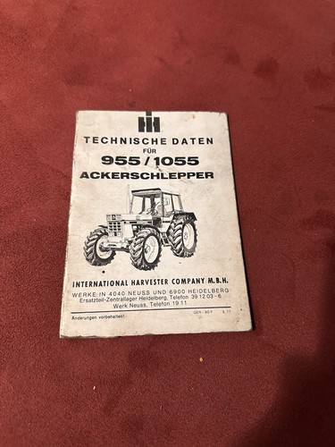 Ihc 955 1055 - 955, ackerschlepper