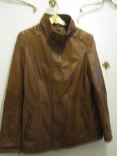 Damen Lederjacke - Anna Aura/ Peter Hahn - Gr.40 - Lammnappa dunkelbraun top!