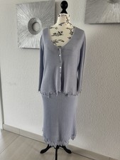 Original Escada Luxus Designer Strickkombination Rock und Jacke Gr. 38