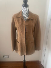 cognac farbene Lederjacke "Gipsy". Gr. M .  Wildleder