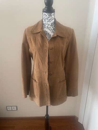 Cognac farbene lederjacke - cognac,