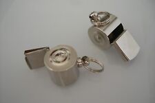 2 x Bundeswehr Bootsmannpfeife Metall Schiedsrichter Pfeife Trillerpfeife