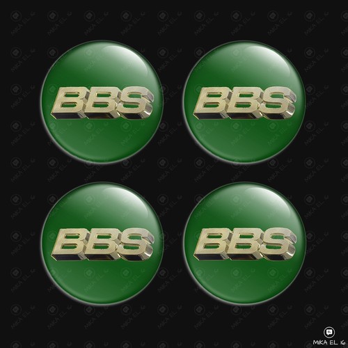 Bbs radnabenkappen aufkleber - bbs,