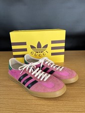 Gucci Adidas Schuhe: Gazelle rosa grün Größe 44