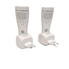 Hiboom 2 Stück LED Steckdosenlichter Bewegungsmelder Zitruspresse Energiesparend