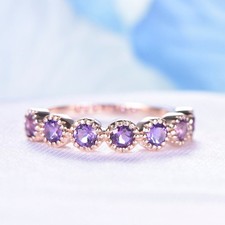 Natürlich Amethyst Ehering