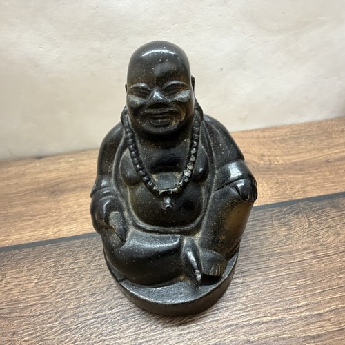 Happy buddha figur schwarz - buddha,