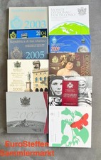 San Marino Kursmünzensatz 8,88 Euro incl 5 Euro Silber, Auswahl Jahr 2003-2024
