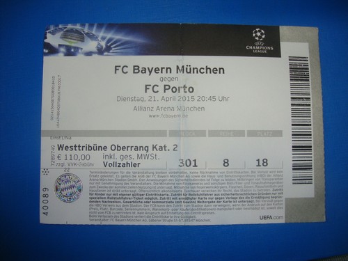 Ticket bayern münchen - 14/15,