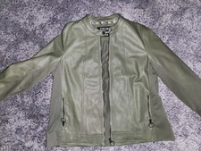 Cecil Damen Lederimitat Jacke * Jacke im Materialmix Gr. XXL  ca. 46 / 48 * Wie