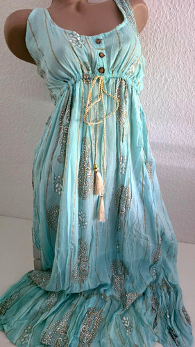 Boho sommerkleid gesmokt - sommerkleid,