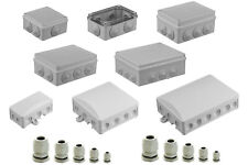 Abzweigdose Verteilerdose IP54 IP65 IP68 grau Feuchtraum tlw Kabelverschraubung
