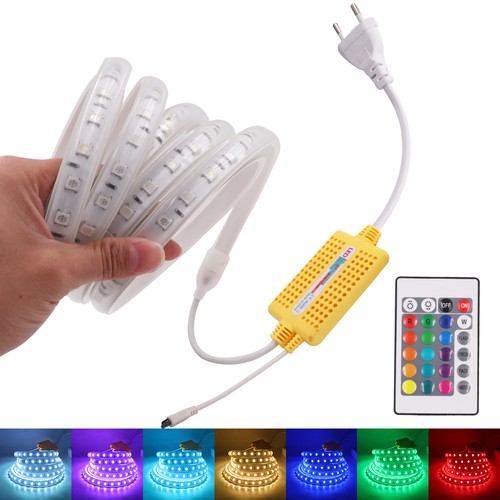 Led rgb streifen stripe 230v - rgb,