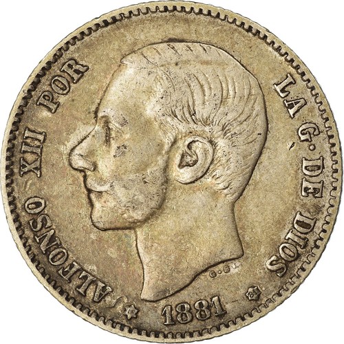 Münze spanien alfonso xii - münze,, spanien,