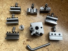 Schnellwechsel Stahlhalter mit 7 Einsätzen, Bernardo u. ä., Gr. 20, System Dixon