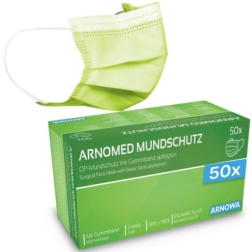 50x 500x maske - 50x, grün