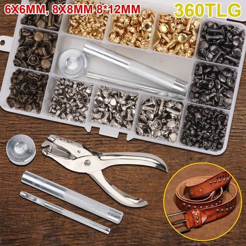 360pcs hohlnieten 12mm diy - hohlnieten,